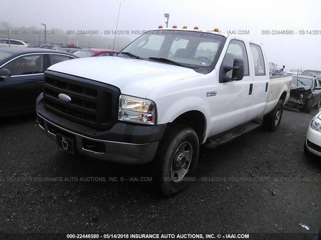 1FTWW31526EB95289 - 2006 FORD F350 SRW SUPER DUTY WHITE photo 2