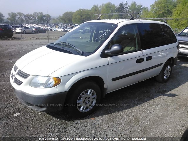 1D4GP25B56B592009 - 2006 DODGE CARAVAN SE WHITE photo 2