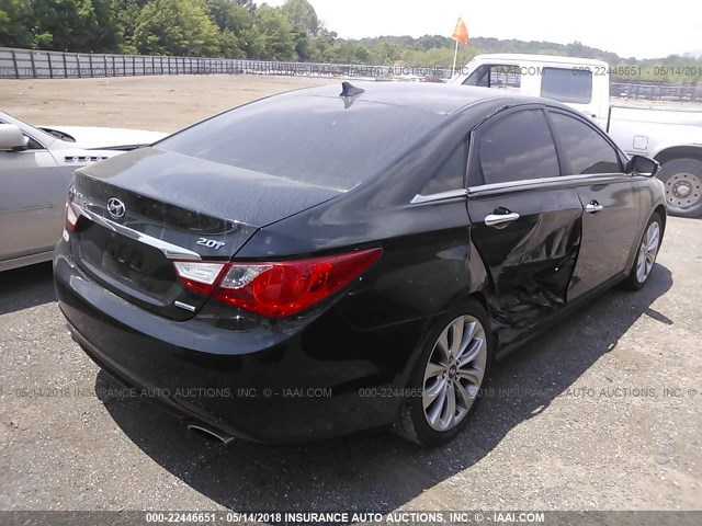 5NPEC4ABXBH176127 - 2011 HYUNDAI SONATA SE/LIMITED BLACK photo 4