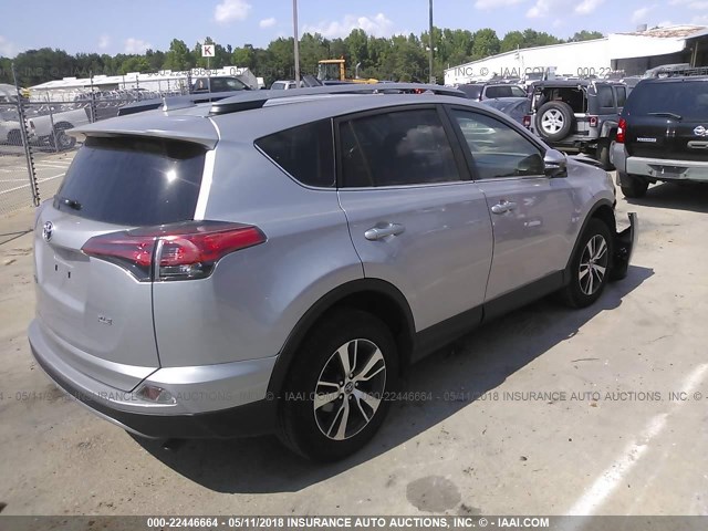 2T3WFREV0JW410540 - 2018 TOYOTA RAV4 ADVENTURE/XLE 银色 照片 4