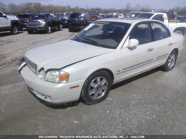 KNAGD128935230510 - 2003 KIA OPTIMA LX/SE CREAM photo 2