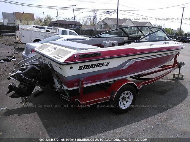 BNZ1B204C888 - 1988 STRATOS 17 FOOT  红色 照片 4