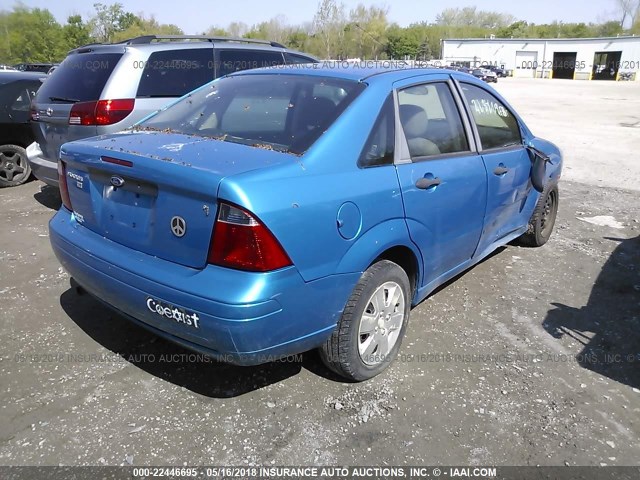 1FAHP34N57W256623 - 2007 FORD FOCUS ZX4/S/SE/SES 蓝色 照片 4