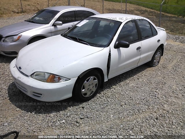 1G1JC5244Y7438461 - 2000 CHEVROLET CAVALIER WHITE photo 2