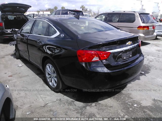 2G1105S35J9134530 - 2018 CHEVROLET IMPALA LT BLACK photo 3