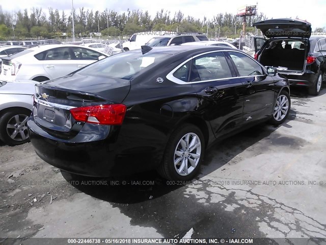 2G1105S35J9134530 - 2018 CHEVROLET IMPALA LT BLACK photo 4