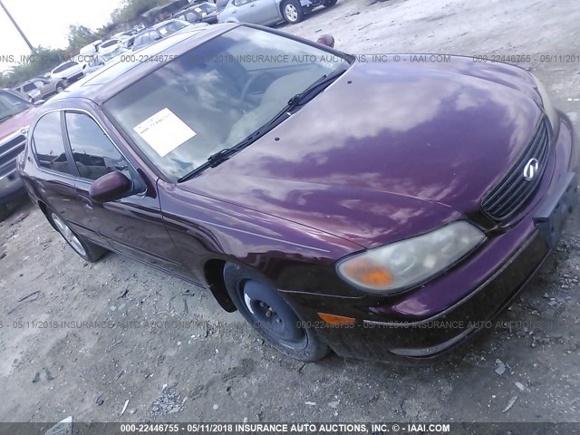 JNKDA31A92T031836 - 2002 INFINITI I35 MAROON photo 1