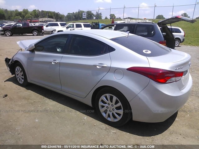 5NPDH4AE4BH034184 - 2011 HYUNDAI ELANTRA GLS/LIMITED SILVER photo 3