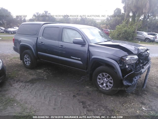 5TFAZ5CN3HX048139 - 2017 TOYOTA TACOMA DBL CAB/SR5/TRD SPORT/OR GRAY photo 1