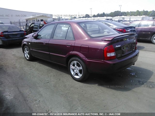 JM1BJ225930129174 - 2003 MAZDA PROTEGE DX/LX/ES MAROON photo 3