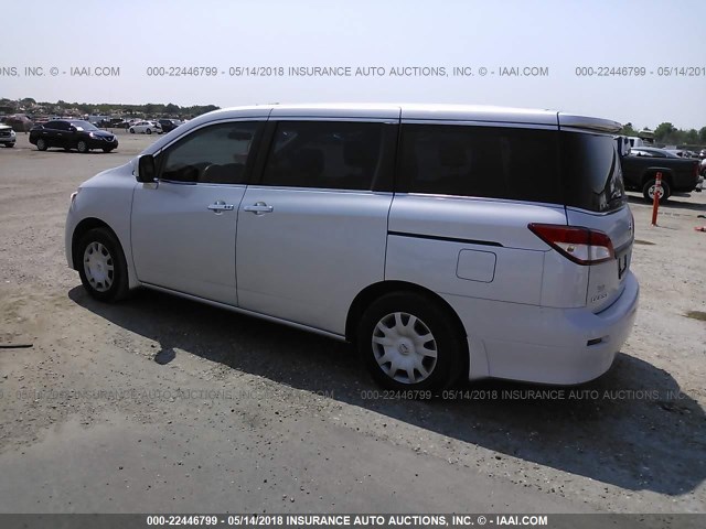 JN8AE2KP4E9108110 - 2014 NISSAN QUEST S/SV/SL/LE SILVER photo 3