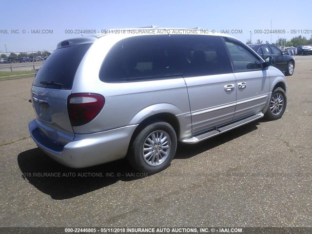 2C8GP64L21R139828 - 2001 CHRYSLER TOWN & COUNTRY LIMITED SILVER photo 4