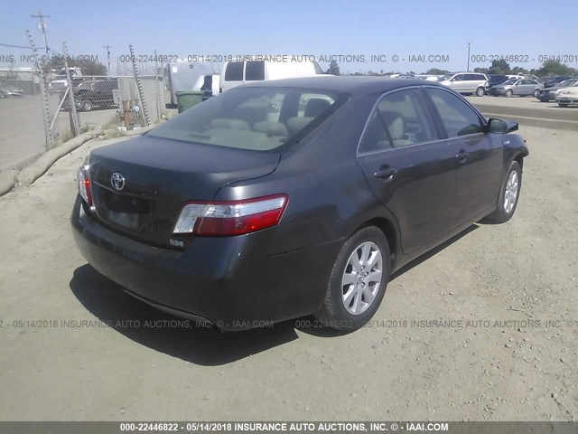 JTNBB46K873034839 - 2007 TOYOTA CAMRY NEW GENERAT HYBRID GRAY photo 4