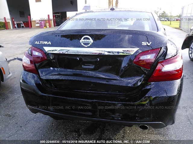 1N4AL3AP6JC191843 - 2018 NISSAN ALTIMA 2.5/S/SV/SL/SR BLACK photo 6