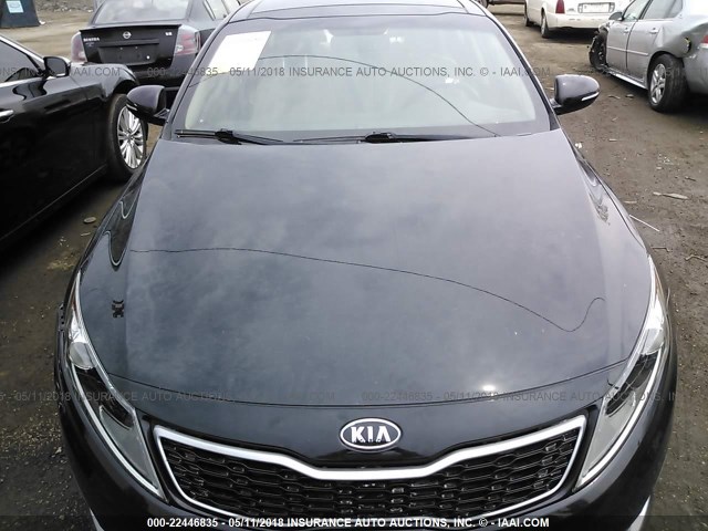 KNAGM4AD7C5017779 - 2012 KIA OPTIMA HYBRID BLACK photo 6