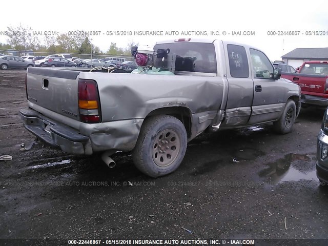 2GCEC19T1Y1334148 - 2000 CHEVROLET SILVERADO C1500 SILVER photo 4