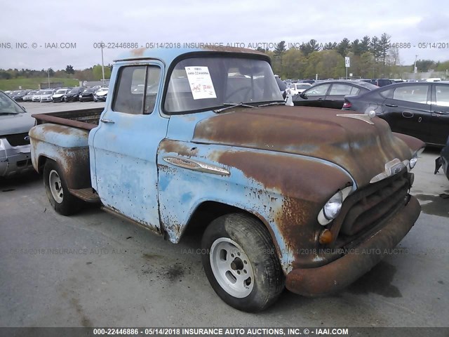 3A57J111042 - 1957 CHEVROLET 150  BLUE photo 1