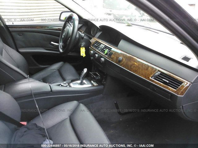 WBANW53568CT48563 - 2008 BMW 550 I BLACK photo 5
