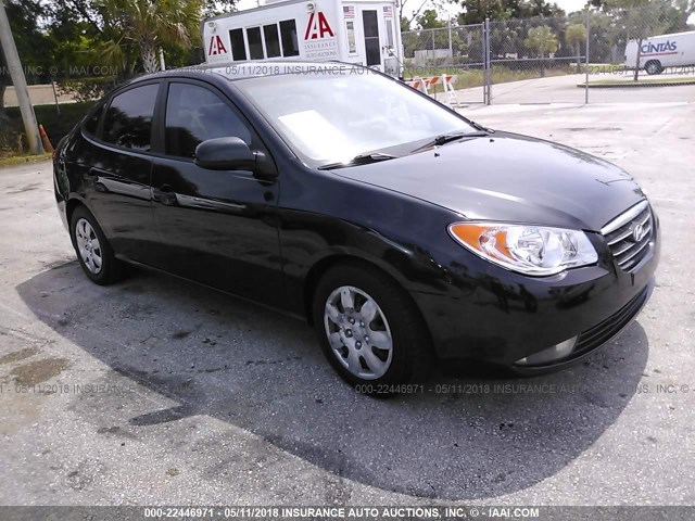 KMHDU46D47U017647 - 2007 HYUNDAI ELANTRA GLS/SE/LIMITED BLACK photo 1