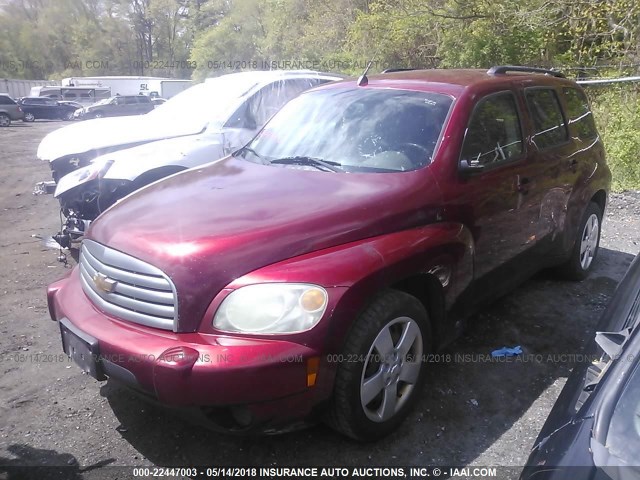 3GNCA13D18S718098 - 2008 CHEVROLET HHR LS MAROON photo 2