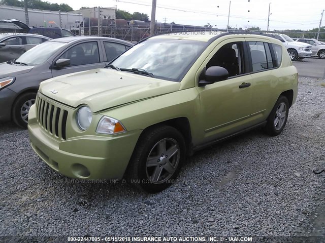 1J4NT4FA3AD523408 - 2010 JEEP COMPASS SPORT GREEN photo 2