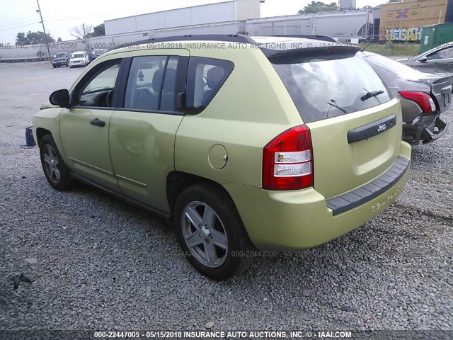 1J4NT4FA3AD523408 - 2010 JEEP COMPASS SPORT GREEN photo 3