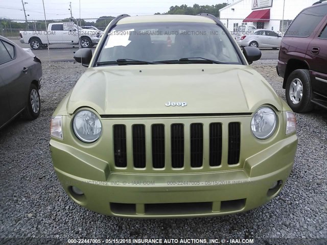 1J4NT4FA3AD523408 - 2010 JEEP COMPASS SPORT GREEN photo 6