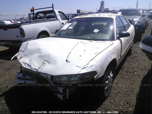 2G4WS52J911155011 - 2001 BUICK CENTURY CUSTOM WHITE photo 2