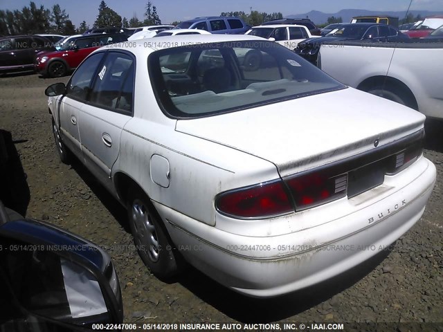 2G4WS52J911155011 - 2001 BUICK CENTURY CUSTOM WHITE photo 3