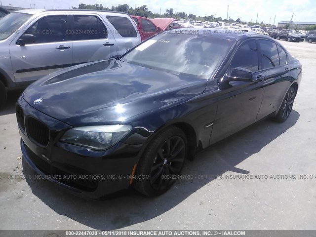 WBAKA8C58BCY36455 - 2011 BMW 750 I BLACK photo 2