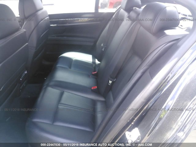 WBAKA8C58BCY36455 - 2011 BMW 750 I BLACK photo 8