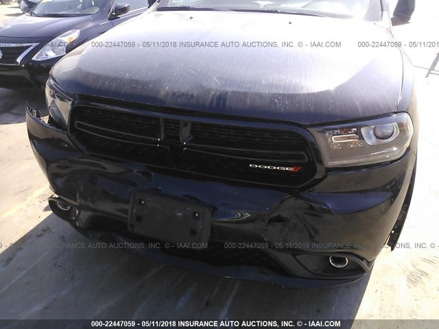 1C4RDJDG2HC905083 - 2017 DODGE DURANGO GT BLACK photo 6