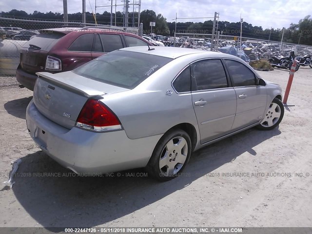 2G1WD58CX79264524 - 2007 CHEVROLET IMPALA SUPER SPORT SILVER photo 4