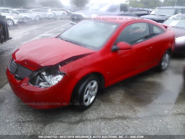 1G2AS18HX97229308 - 2009 PONTIAC G5 RED photo 2