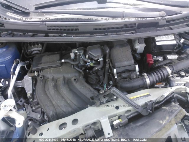 3N1CE2CP2FL371985 - 2015 NISSAN VERSA NOTE S/S PLUS/SV/SL/SR BLUE photo 10