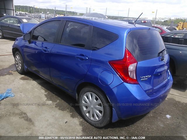 3N1CE2CP2FL371985 - 2015 NISSAN VERSA NOTE S/S PLUS/SV/SL/SR BLUE photo 3