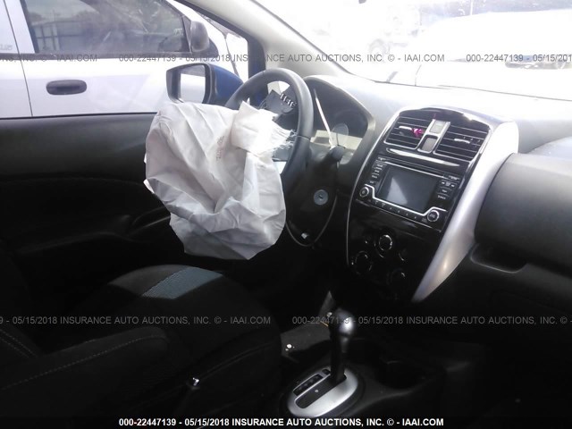 3N1CE2CP2FL371985 - 2015 NISSAN VERSA NOTE S/S PLUS/SV/SL/SR BLUE photo 5