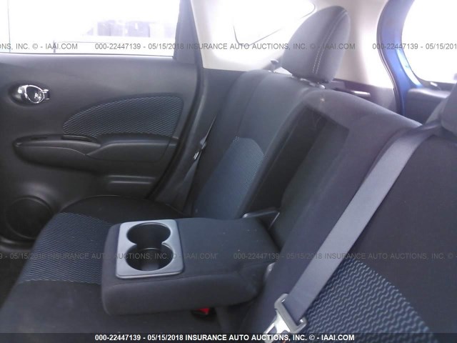 3N1CE2CP2FL371985 - 2015 NISSAN VERSA NOTE S/S PLUS/SV/SL/SR BLUE photo 8