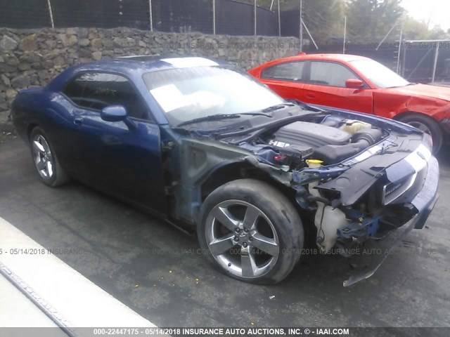 2B3LJ54T49H624454 - 2009 DODGE CHALLENGER R/T BLUE photo 1