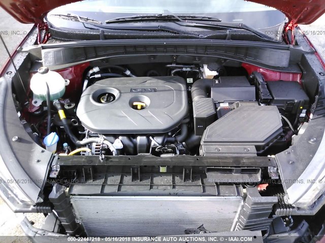 KM8J33A40JU616558 - 2018 HYUNDAI TUCSON LIMITED/SPORT AND ECO/SE RED photo 10