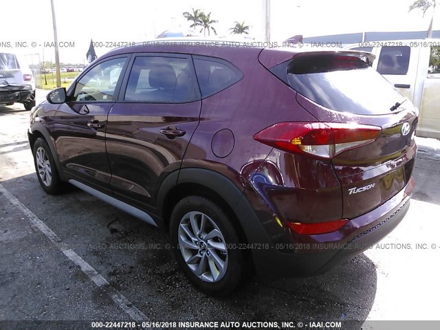 KM8J33A40JU616558 - 2018 HYUNDAI TUCSON LIMITED/SPORT AND ECO/SE RED photo 3