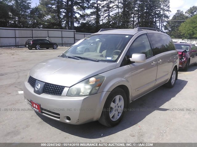 5N1BV28U04N359124 - 2004 NISSAN QUEST S/SE/SL GOLD photo 2