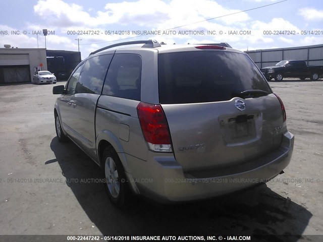 5N1BV28U04N359124 - 2004 NISSAN QUEST S/SE/SL GOLD photo 3