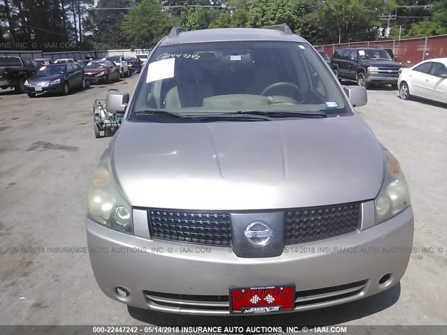 5N1BV28U04N359124 - 2004 NISSAN QUEST S/SE/SL GOLD photo 6