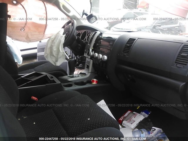 5TFUM5F16DX042494 - 2013 TOYOTA TUNDRA DOUBLE CAB SR5 WHITE photo 5
