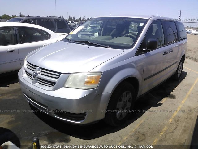 1D8HN44H88B134395 - 2008 DODGE GRAND CARAVAN SE GRAY photo 2