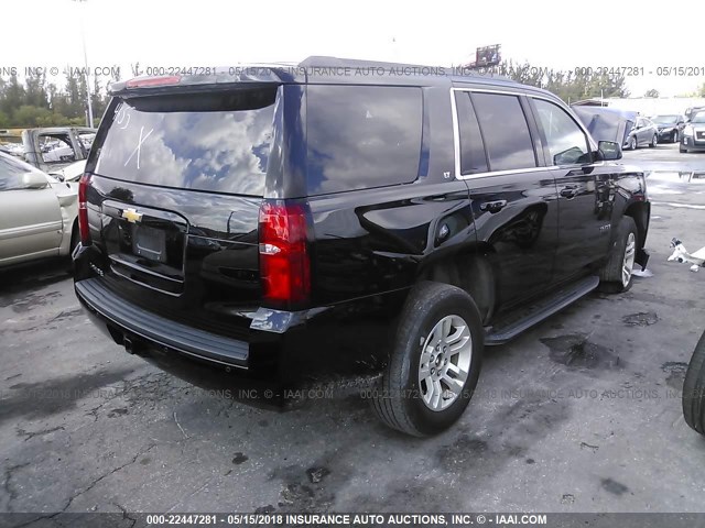 1GNSKBKC6HR184655 - 2017 CHEVROLET TAHOE K1500 LT BLACK photo 4