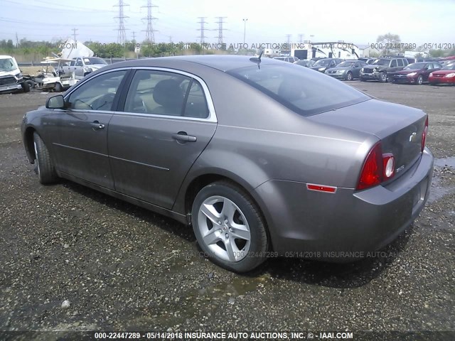 1G1ZB5E15BF389727 - 2011 CHEVROLET MALIBU LS 棕色 照片 3