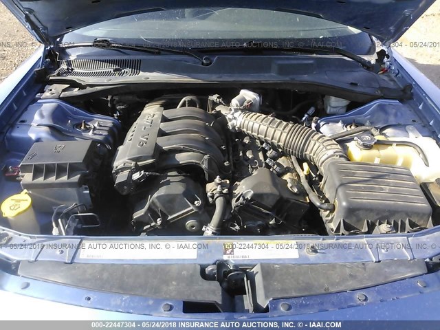 2B3KA43R07H839306 - 2007 DODGE CHARGER SE/SXT BLUE photo 10