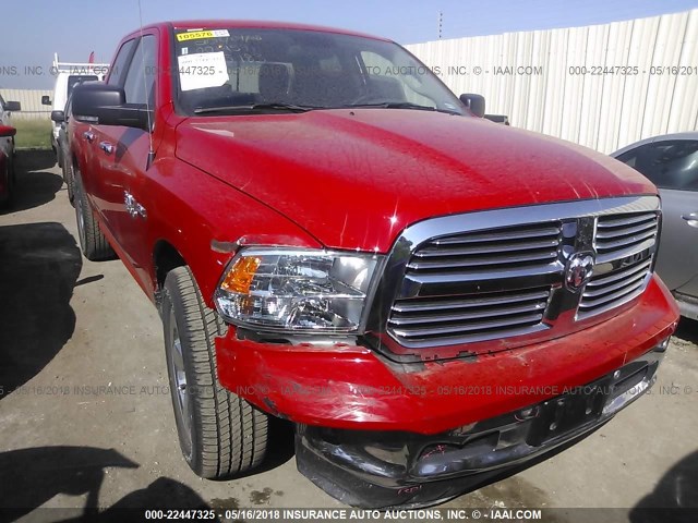 1C6RR6GT2JS105183 - 2018 RAM 1500 SLT RED photo 1